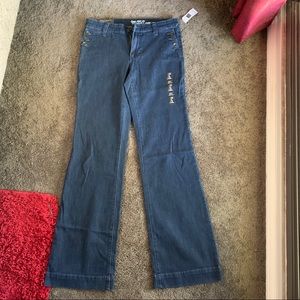 Gap wide leg jeans, front button detail size 27R/4
